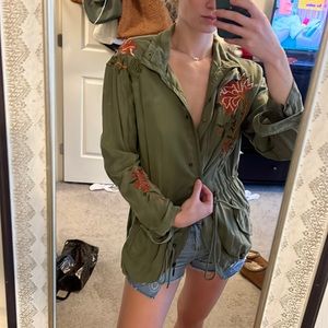 Embroidered Utility Jacket